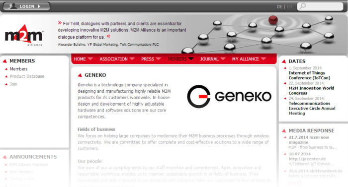 Geneko at M2M Marketplace